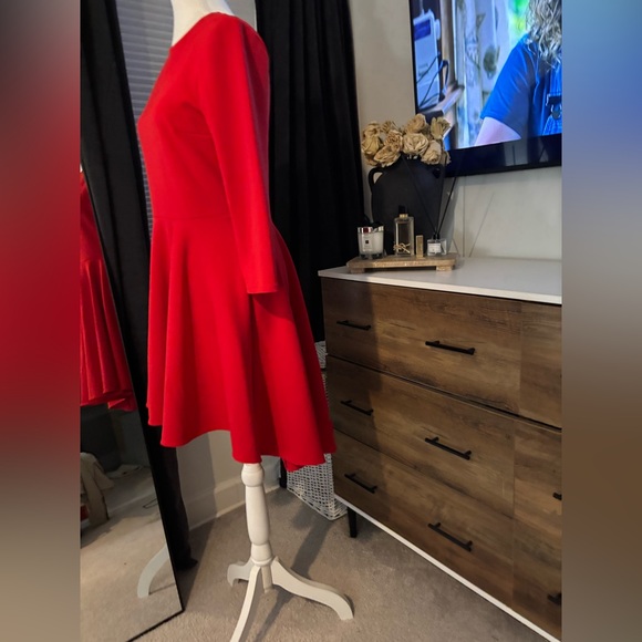 Express Scarlet Long Sleeve Dress - Picture 6 of 8